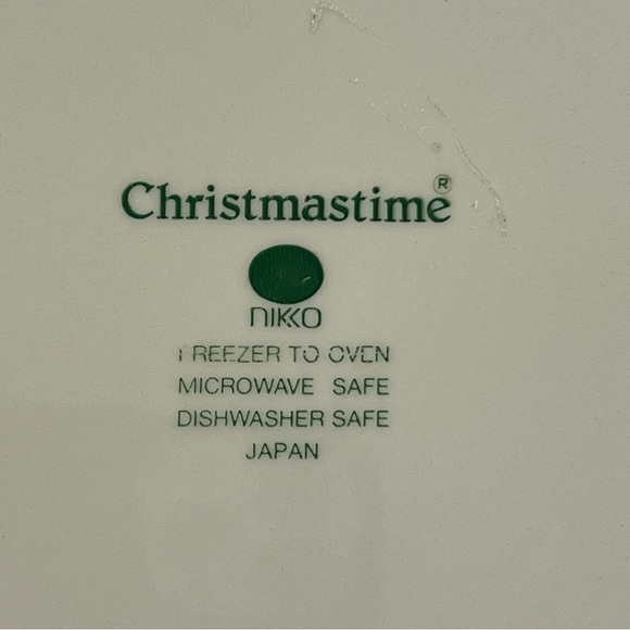 Nikko Christmastime Dinner Plate Octagonal 10 Inch Christmas Tree Made i… - Picture 5 of 7